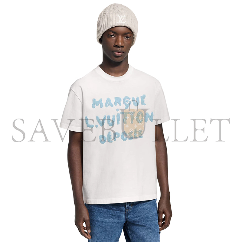 LOUIS VUITTON EMBROIDERED SIGNATURE T-SHIRT 1AIKD5